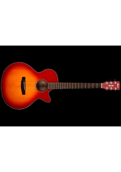 Elektro Akustik Gitar, Satin Sunburst, Ladin Kapak,