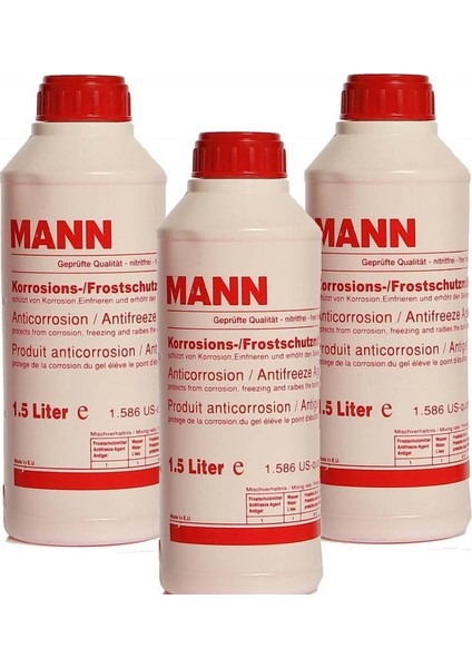 Kırmızı Organik Antifriz 1.5 Lt -37 Germany Formula 3 Adet