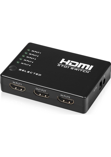 Full HD 5 Giriş 1 Çıkışlı Uzaktan Kumandalı HDMI Switch Seçici (DK-HD-SW4X1)      Dark Full HD 5 Giriş 1 Çıkışlı Uzaktan Kumandalı HDMI Switch (Seçici) (DK-HD-SW4X1)