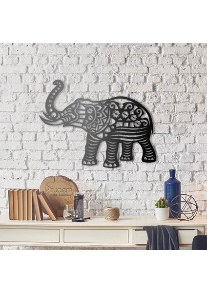 Elephant Metal Tablo 65 x 50 cm