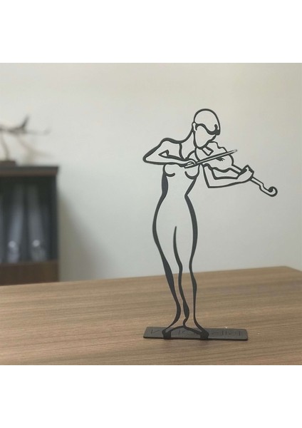 Violinist POD Metal Tablo 19 x 30 cm