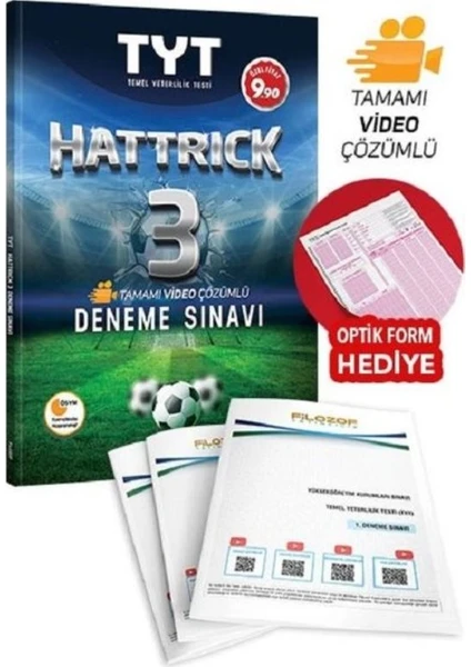 Filozof Yayıncılık Ösym Formatında Tyt Hattrıck 3 Deneme Sınavı-Yeni