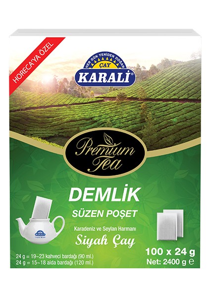 Premium Jumbo Demlik Poşet Siyah Çay 100x24 gr