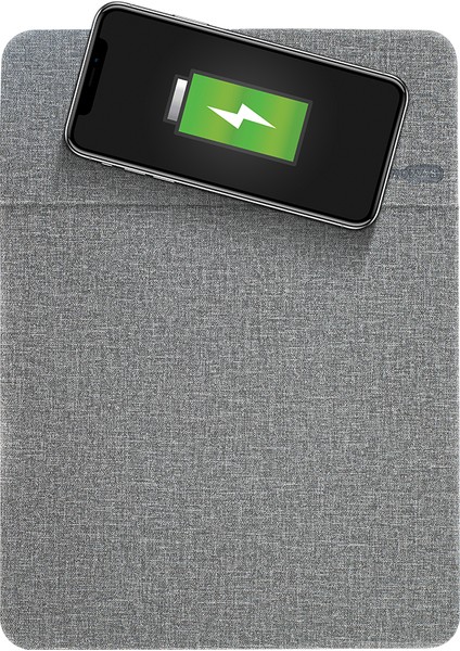 Wireless Mouse Pad Gri 6614