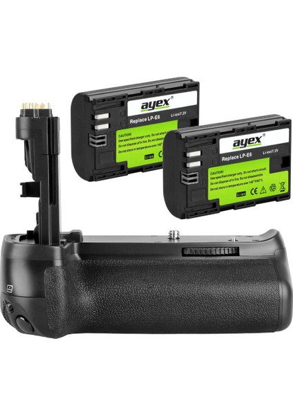 Canon 70D, 80D İçin Ayex Ax-70D Battery Grip + 2 Ad. Lp-E6 Batarya indirimleri