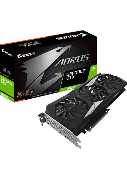 Aorus Nvidia GeForce GTX 1660 Ti 6GB 192Bit GDDR6 (DX12) PCI-E 3.0 Ekran Kartı GV-N166TAORUS-6GD