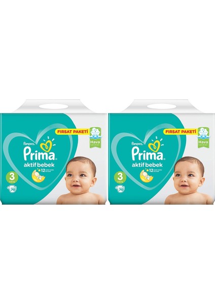 Fırsat Paketi 3 Numara 6- 10 kg 70 X 2=140 Adet Bebek Bezi