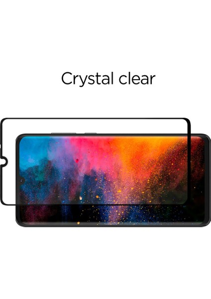 Huawei P30 Cam Ekran Koruyucu Tam Kaplayan GLAS.tR Slim Full Cover Black - L38GL26018