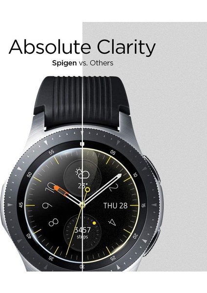Samsung Galaxy Watch (46mm) ile Uyumlu Cam Ekran Koruyucu GLAS.tR SLIM (3 Adet) ile Uyumlu - 603GL25595