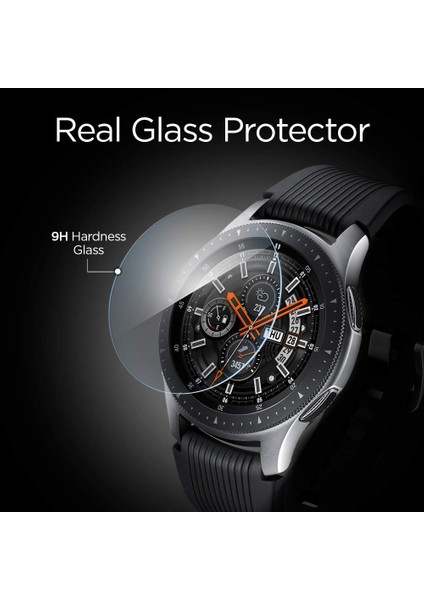 Samsung Galaxy Watch (46mm) ile Uyumlu Cam Ekran Koruyucu GLAS.tR SLIM (3 Adet) ile Uyumlu - 603GL25595
