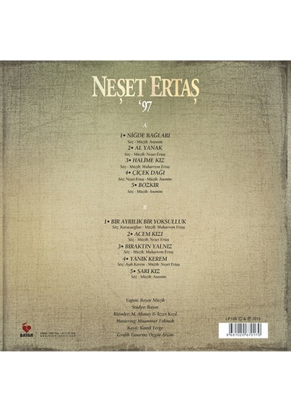 Neşet Ertaş - Neşet Ertaş 97 (Plak)