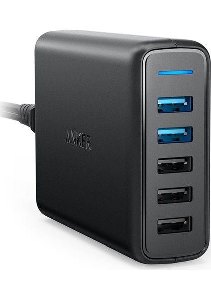 PowerPort 5 Speed 63W QuickCharge 3.0 Seyahat Hızlı Şarj Cihazı (Anker Türkiye Garantili)