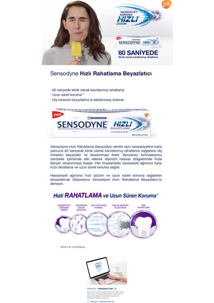 Sensodyne Hızlı Rahatlama  Diş Macunu 75ml​