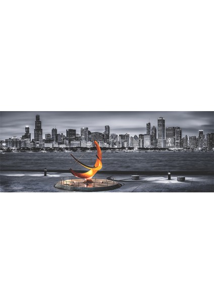(34x96 cm) 1000'li Panoramik Yapboz Chicago