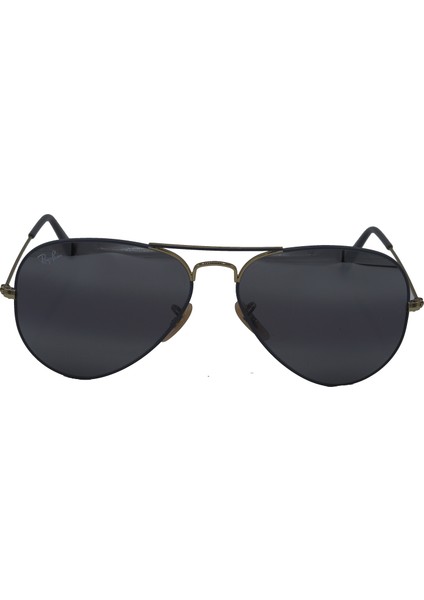 RB3025 9154/AH 58 AVIATOR DAMLA GRİ AYNALI Unisex Güneş Gözlüğü