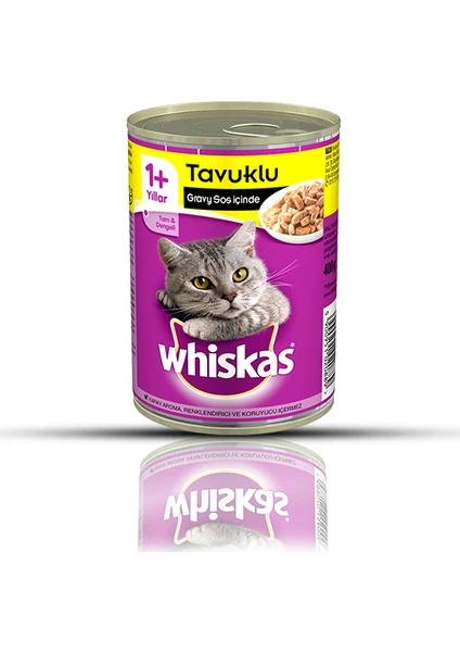 Tavuklu Konserve Kedi Maması 400 Gr x 12 Adet