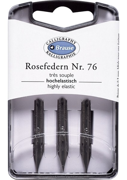 300076B Kaligrafi Ucu Rosefedern 76 (3Lü Kutu)