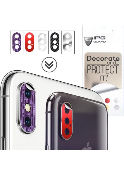 Apple iPhone X - Xs - Xs Max Kamera Lens Koruma Set (5 Adet)