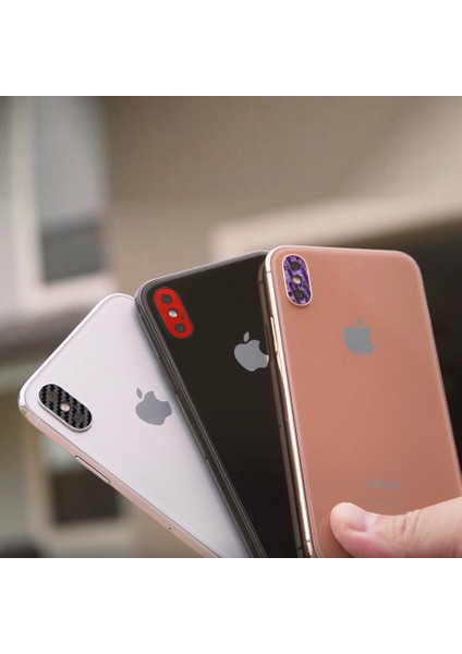 Apple iPhone X - Xs - Xs Max Kamera Lens Koruma Set (5 Adet)