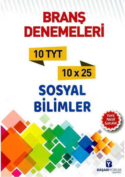 Başarıyorum Yayınları TYT Sosyal Bi̇li̇mler Denemeleri̇