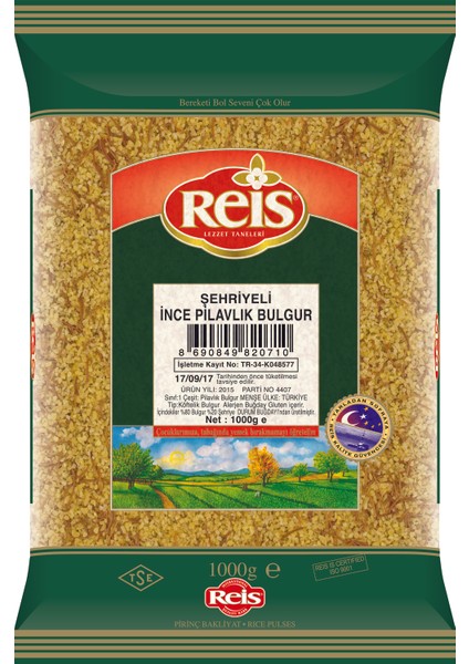 Şehriyeli Pilavlık Bulgur 1 Kg