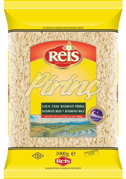 REİS 1 Kg Basmati Pirinç (BASMATI RICE) Uzun Tane