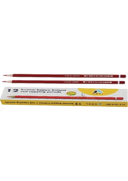Kırmızı Kopya Kalemi 1414 2131414001 12 Li (1 Paket 12 Adet)