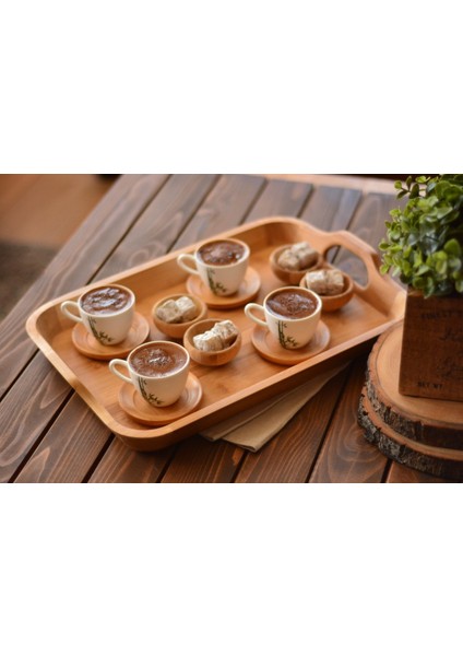 Bande Lüx Bambu Küçük Sunum Tepsisi fiyatları