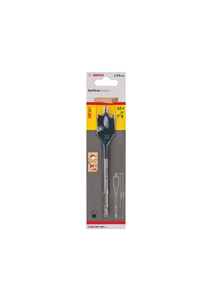 - Self Cut Speed Serisi Ahşap İçin Yaprak Matkap Ucu, Altıgen Şaftlı - 24 X 152 Mm fiyatları