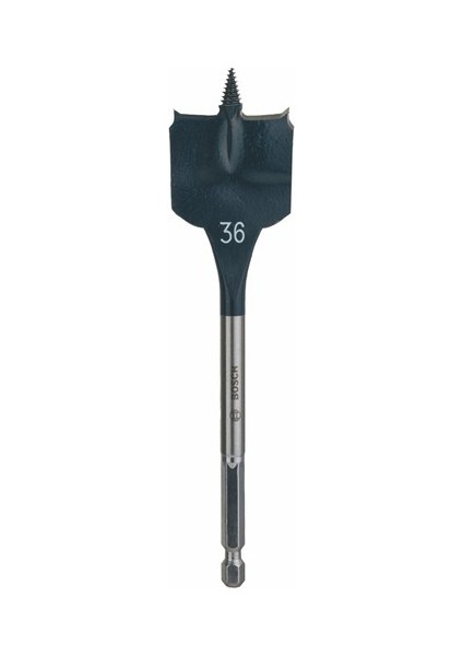 - Self Cut Speed Serisi Ahşap İçin Yaprak Matkap Ucu, Altıgen Şaftlı - 36 X 152 Mm