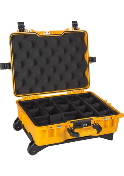 Mtc 430P Sarı - Yumurta Sünger + Bez Bölmeli Tough Case Pro Takım Çantası
