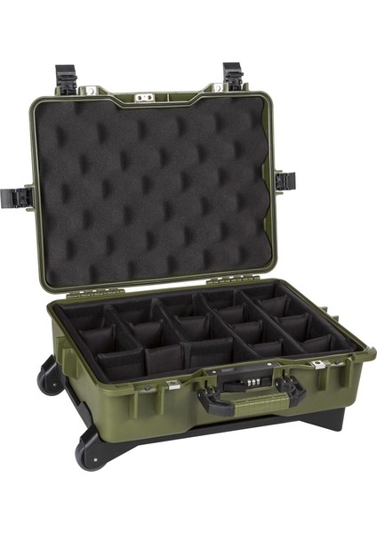 Mtc 430P Yeşil - Yumurta Sünger + Bez Bölmeli Tough Case Pro Takım Çantası