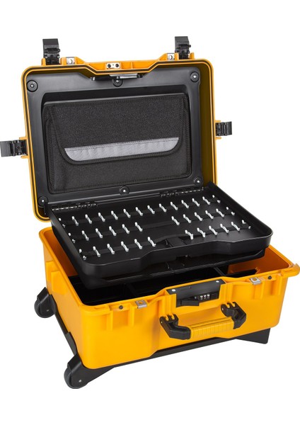 Mtc 460Pp Sarı - Plastik Takım Dizmeli +Plastik Bölmeli Tough Case Pro Takım Çantası