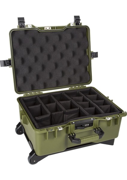 Mtc 460P Yeşil - Yumurta Sünger + Bez Bölmeli Tough Case Pro Takım Çantası