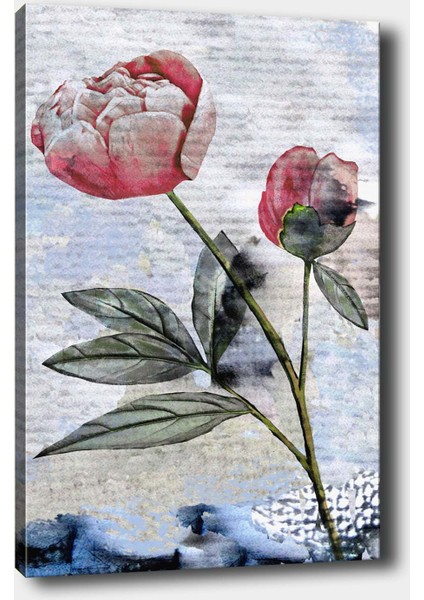 Çiçek Kanvas Tablo 30 x 40 cm