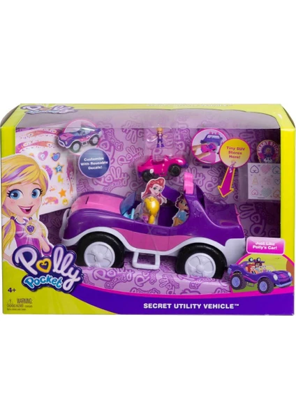 Polly Pocket ve Arabası Oyun Seti FWY26