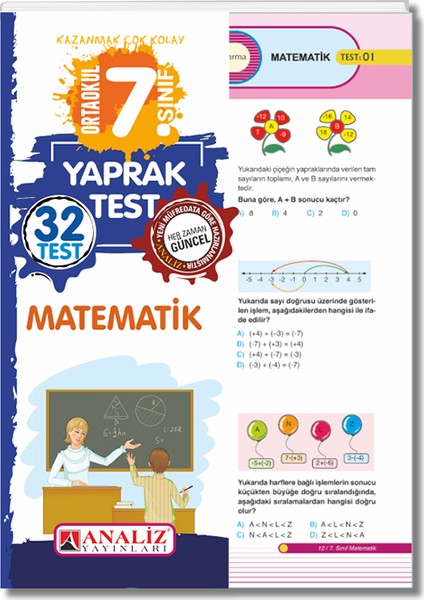 Analiz Yayınları 7.Sınıf Matematik Yaprak Test