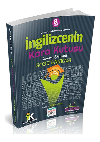 İnformal 8. Sınıf LGS Sınıf İngilizcenin Karakutusu Sor Bankası