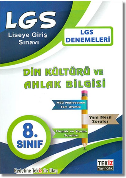 Tekiz 8. Sınıf LGS Din Kültürü ve Ahlak Bilgisi Denemeleri