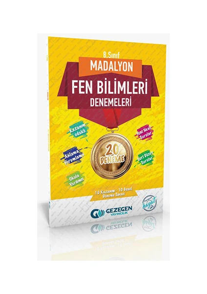 Gezegen Yayıncılık 8.Sınıf Madalyon Fen Bilimleri 20'li Deneme