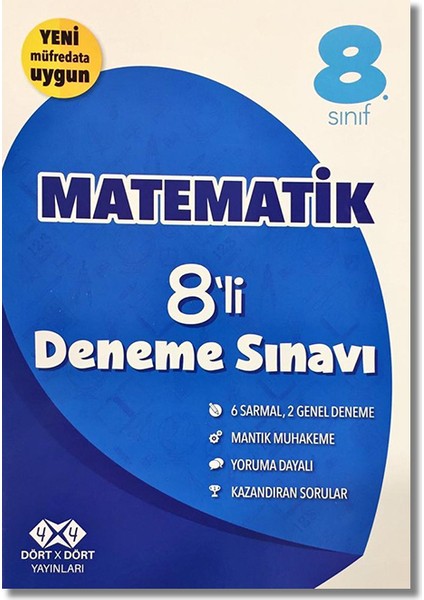 4 x 4 8. Sınıf Matematik 8'li Deneme Sınavı