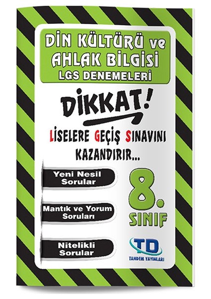 Tandem 8. Sınıf Din Kültürü ve Ahlak Bilgisi 16 Deneme