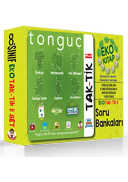 Tonguç 8. Sınıf Eko Taktikli Soru Bankaları Seti