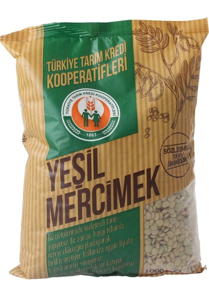 Türkiye Tarım Kredi Koop.Yeşil Mercimek 1 kg