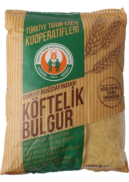 Türkiye Tarım Kredi Koop Köftelik Bulgur 1 kg