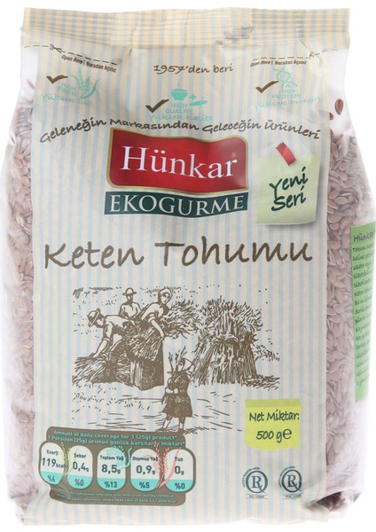 Hünkar Keten Tohumu 500 gr fiyatları