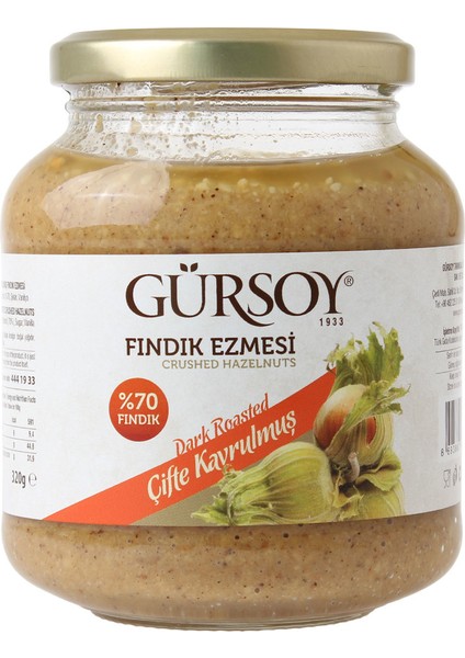 Fındık Ezmesi Çifte Kavrulmuş 320 gr