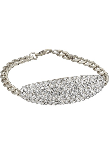 Bayan Gümüş Kaplama Zirkon Taşlı Tasarım Bileklik PS0714