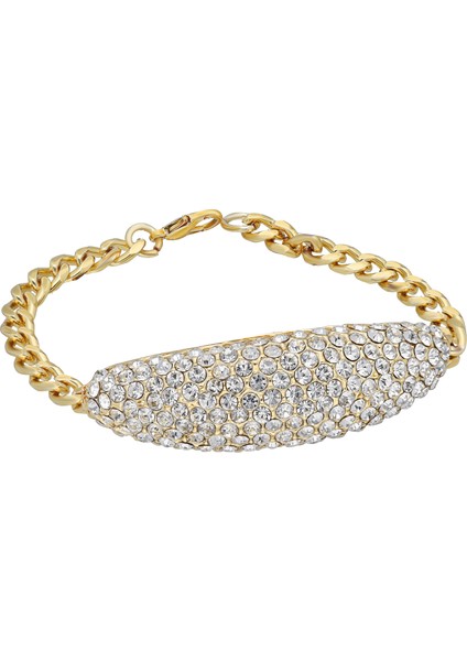 Bayan Altın Kaplama Zirkon Taşlı Tasarım Bileklik PS0715