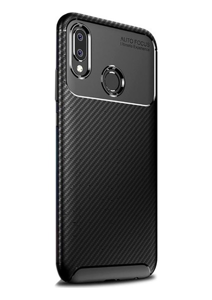 Jopus Samsung Galaxy M30 Kılıf Karbon Desenli Lux Negro Silikon - Siyah
